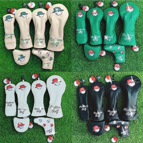 Leather golf club cover - leather,