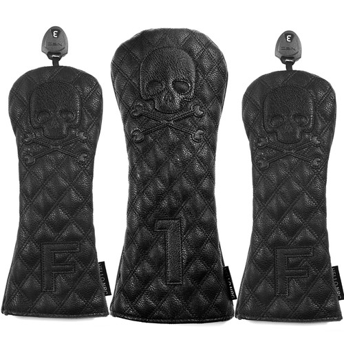 Leather skull golf - leather, club