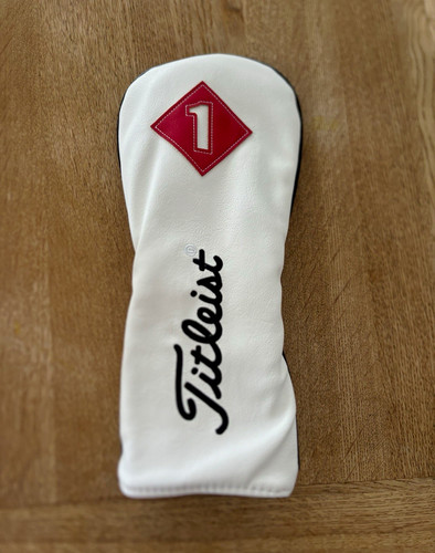 Driver headcover white with - driver,